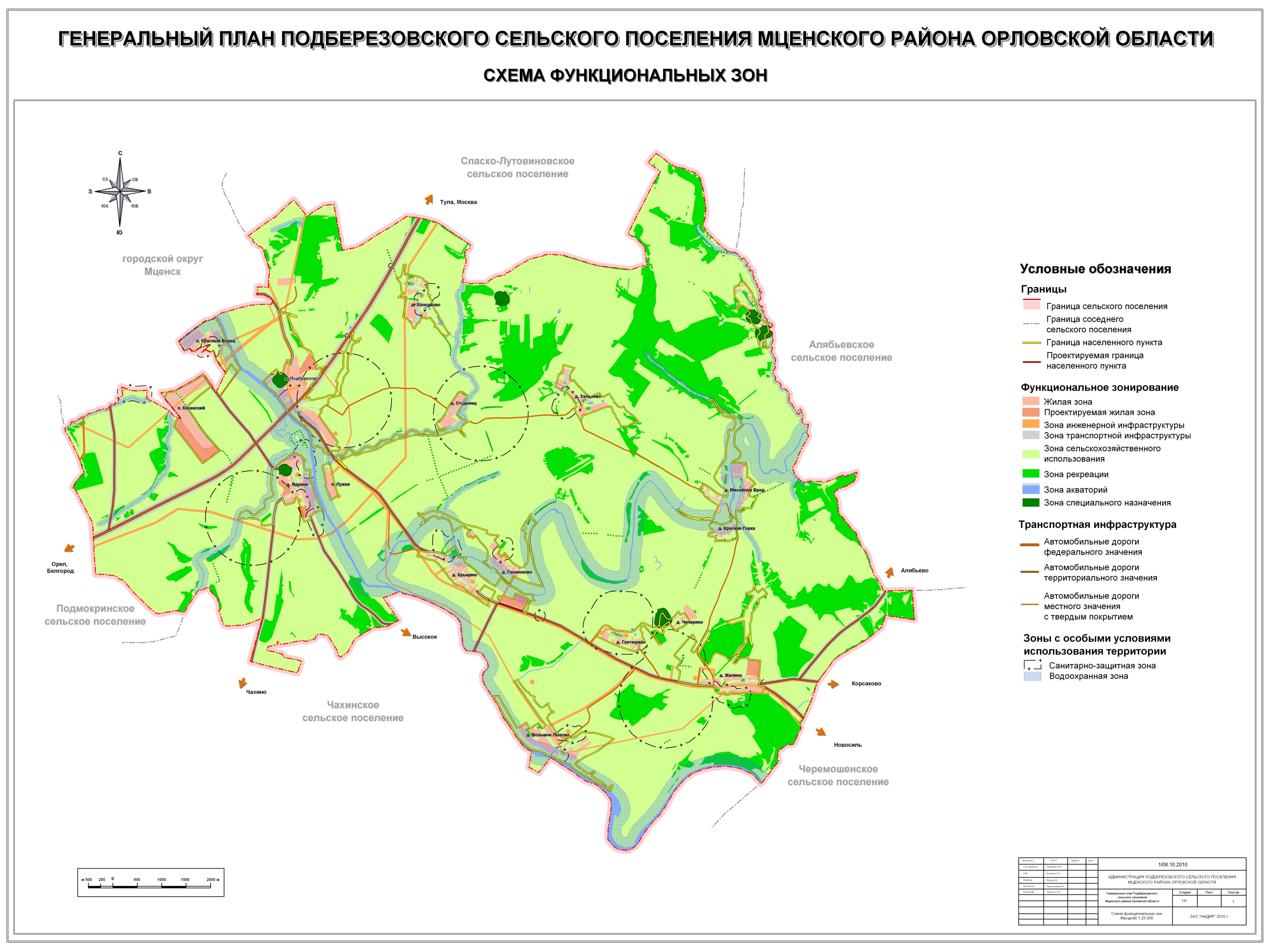 Пункты сельского поселения. Генеральный план Орловской области. Генеральный план и схема функциональных зон. Схема функциональных зон сельского поселения Фединское. Схема функционального зонирования сельского поселения.